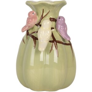 Clayre & Eef Váza 10x14 cm Zelená &...