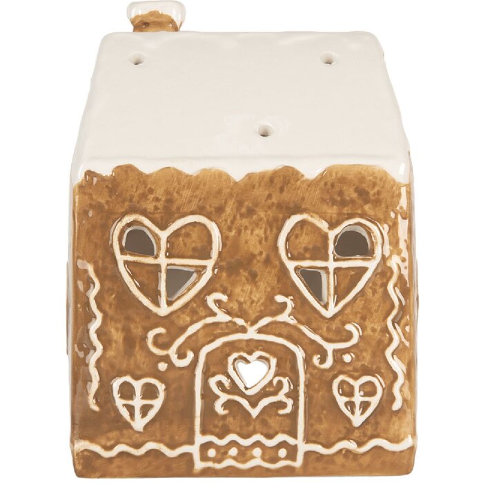 Clayre & Eef Svietnik Domček 12x7x16 cm Keramika