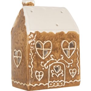 Clayre & Eef Svietnik Domček 12x7x16 cm Keramika