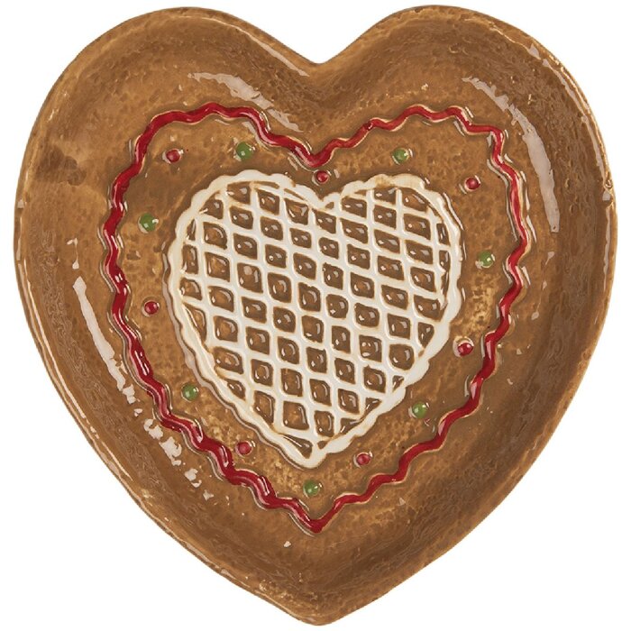 Clayre & Eef Malý tanier 17x17x3 cm - Keramika