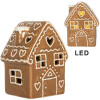 Clayre & Eef Dekoračný domček s LED 8x6x11 cm
