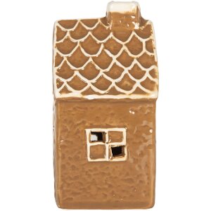 Clayre & Eef Dekoračný domček s LED 7x6x12 cm