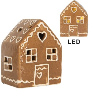 Clayre & Eef 6CE2337 Dekoračný dom s LED 8x6x10 cm