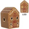 Clayre & Eef 6CE2340 Dekoračný domček s LED 7x6x9 cm