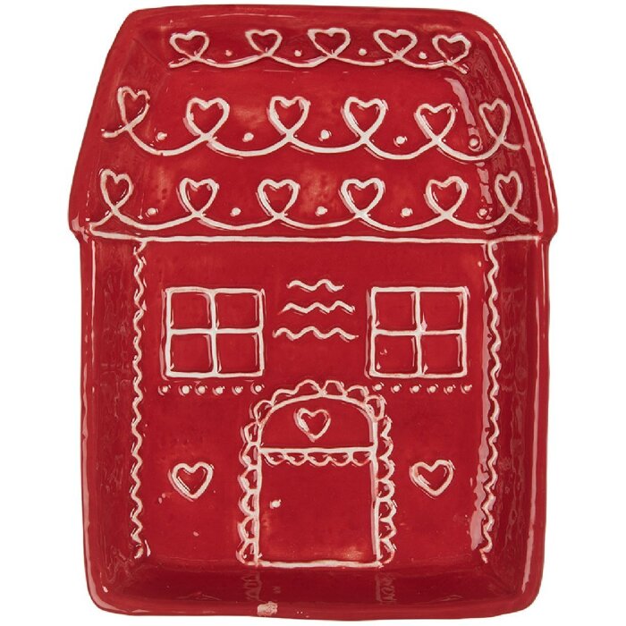 Clayre & Eef Malý tanier 15x19x3 cm - Keramika