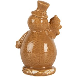 Clayre & Eef 6CE2348 Dekorácia Snehuliak 11x8x16 cm