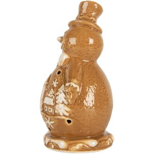 Clayre & Eef 6CE2348 Dekorácia Snehuliak 11x8x16 cm