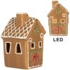 Clayre & Eef Dekoračný domček s LED 8x8x12 cm