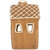 Clayre & Eef Dekoračný domček s LED 8x8x12 cm