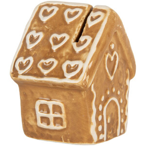Clayre & Eef Držiak na pohľadnice Domček 5x4x6 cm