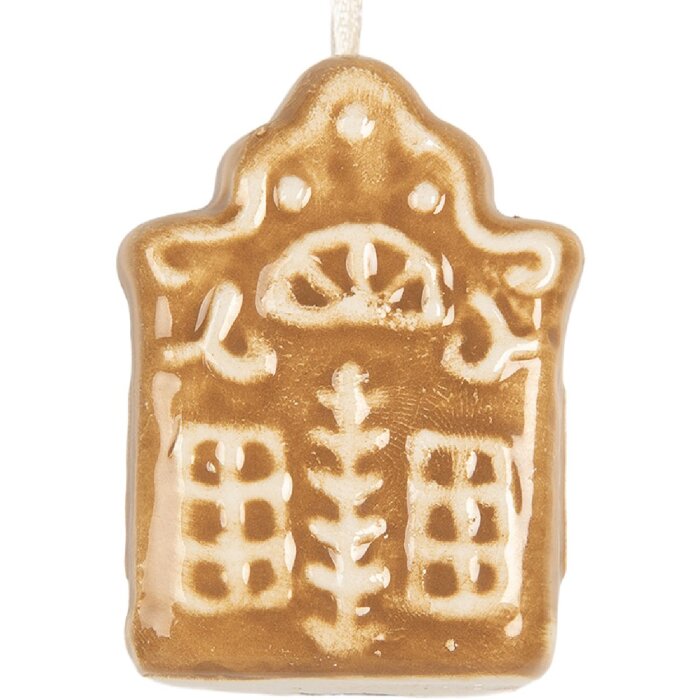 Clayre & Eef Dekoračný záves Domček 4x4x5 cm