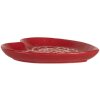 Clayre & Eef 6CE2359 Malý tanier 17x17x3 cm červeno-biely