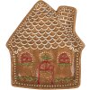 Clayre & Eef 6CE2360 Malý tanier 20x18x3 cm hnedo-biely