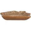 Clayre & Eef 6CE2360 Malý tanier 20x18x3 cm hnedo-biely