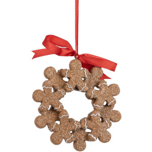 Dekoračný závesník Perníkový mužík 10x2x10 cm Clayre & Eef