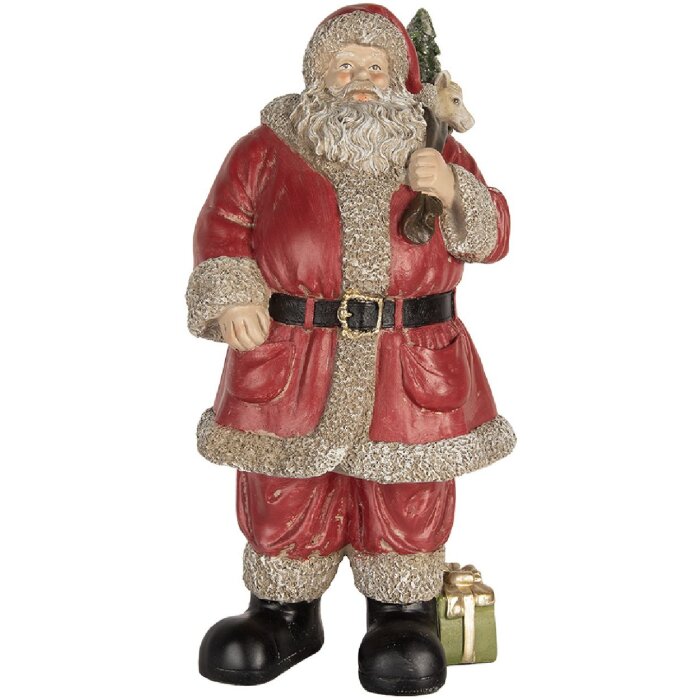 Clayre & Eef 6PR5754 Dekorácia Santa Claus 21x19x40 cm