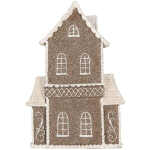 Clayre & Eef Dekoračný domček s LED 23x11x33 cm