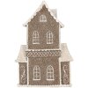Clayre & Eef Dekoračný domček s LED 23x11x33 cm