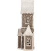 Clayre & Eef Dekoračný domček s LED 23x11x33 cm