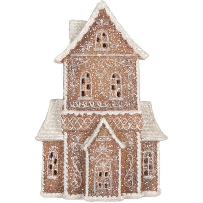 Clayre & Eef Dekoračný domček s LED 16x8x23 cm