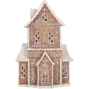 Clayre & Eef Dekoračný domček s LED 16x8x23 cm