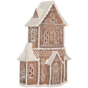 Clayre & Eef Dekoračný domček s LED 16x8x23 cm