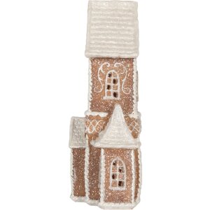 Clayre & Eef Dekoračný domček s LED 16x8x23 cm