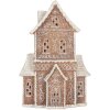 Clayre & Eef Dekoračný domček s LED 16x8x23 cm