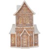 Clayre & Eef Dekoračný domček s LED 16x8x23 cm