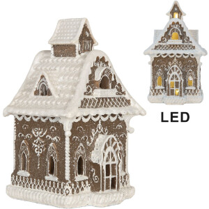 Clayre & Eef 6PR5810 Dom s LED osvetlením 13x12x20 cm