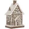 Clayre & Eef Dekoračný domček s LED 16x10x23 cm