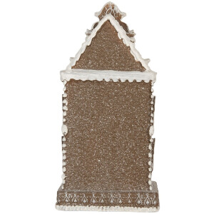 Clayre & Eef Dekoračný domček s LED 12x11x25 cm