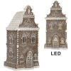 Clayre & Eef Dekoračný domček s LED 12x11x25 cm