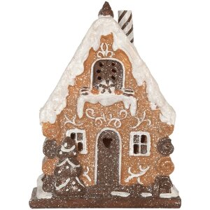 Clayre & Eef Dekoračný domček s LED 15x8x19 cm