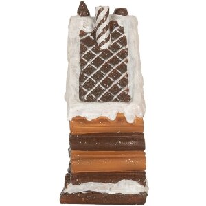 Clayre & Eef Dekoračný domček s LED 15x8x19 cm