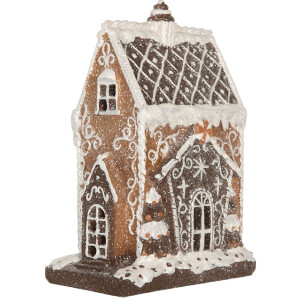Clayre & Eef Dekoračný dom s LED 15x9x20 cm
