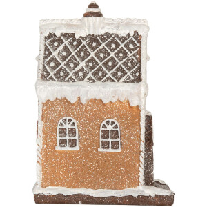 Clayre & Eef Dekoračný dom s LED 15x9x20 cm