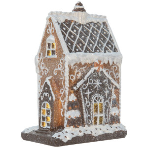 Clayre & Eef Dekoračný dom s LED 15x9x20 cm
