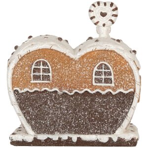 Clayre & Eef Dekoračný domček s LED 18x10x19 cm
