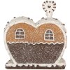 Clayre & Eef Dekoračný domček s LED 18x10x19 cm