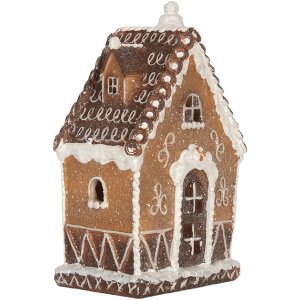 Clayre & Eef Dekoračný domček s LED 13x9x20 cm