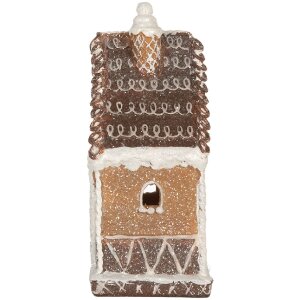 Clayre & Eef Dekoračný domček s LED 13x9x20 cm
