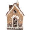 Clayre & Eef Dekoračný domček s LED 13x9x20 cm