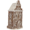Clayre & Eef Dekoračný domček s LED svetlami 12x11x25 cm