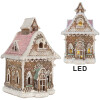Clayre & Eef 6PR5833 Dekoratívny dom s LED 16x15x25 cm