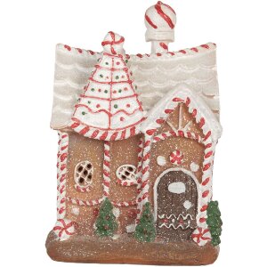 Clayre & Eef Dekoračný dom s LED 16x12x23 cm