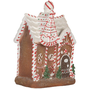 Clayre & Eef Dekoračný dom s LED 16x12x23 cm