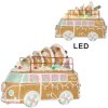 Clayre & Eef Dekoračný autobus s LED 31x12x23 cm
