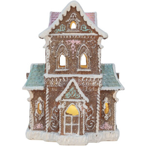 Clayre & Eef Dekoračný dom s LED 15x12x20 cm