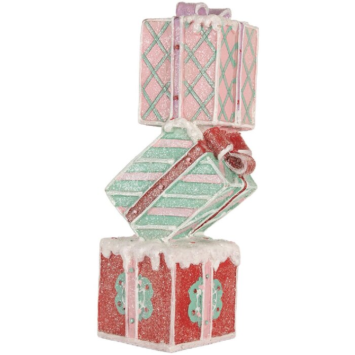 Clayre & Eef 6PR5848 Dekorácia naskladaných darčekov 14x16x36 cm